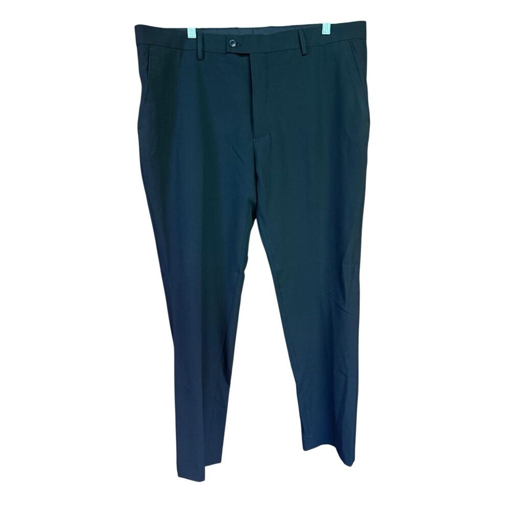 Portabelle Men’s Stretch-Slim Fit Black Dress Pants Sz 40/32 NWT